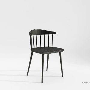 Clink Chair Charcoal Front View