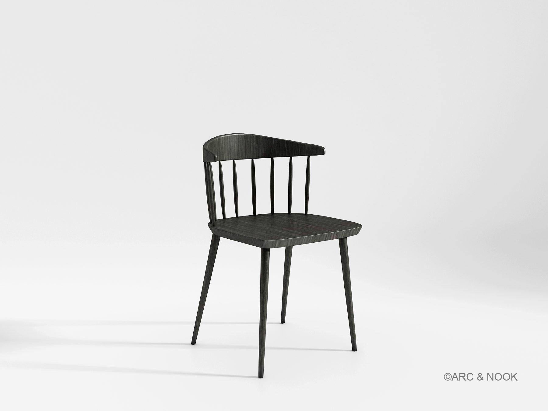 Clink Chair Charcoal Front View