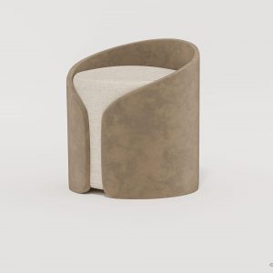 cap ottoman side view