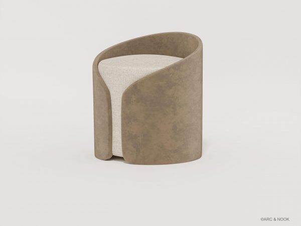 cap ottoman side view