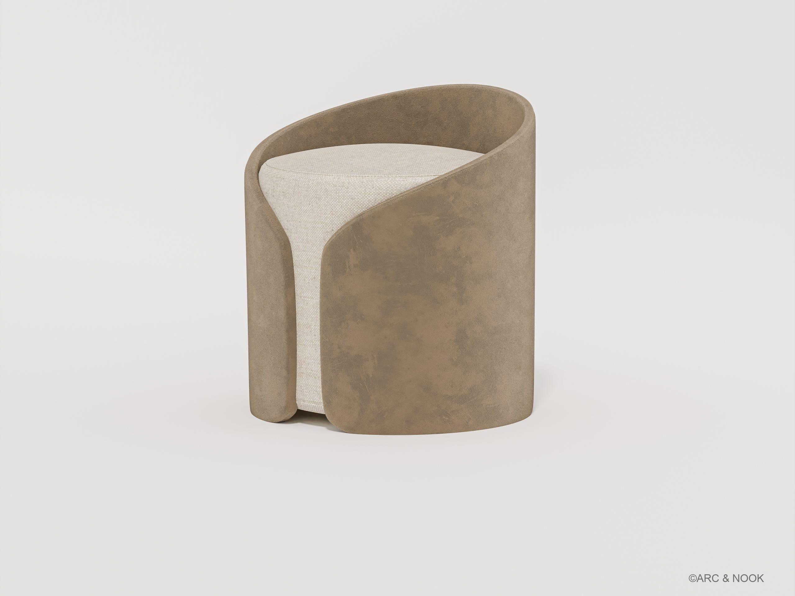cap ottoman side view