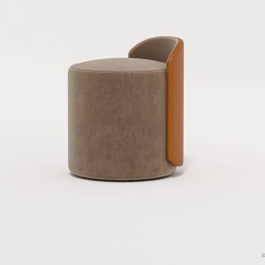 glove ottoman side view
