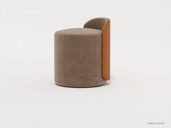 glove ottoman side view